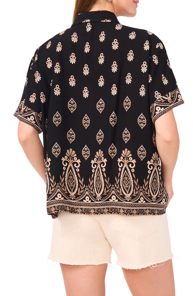 Vince Camuto Short Sleeve Button-Up Shirt, Alternate, color, 