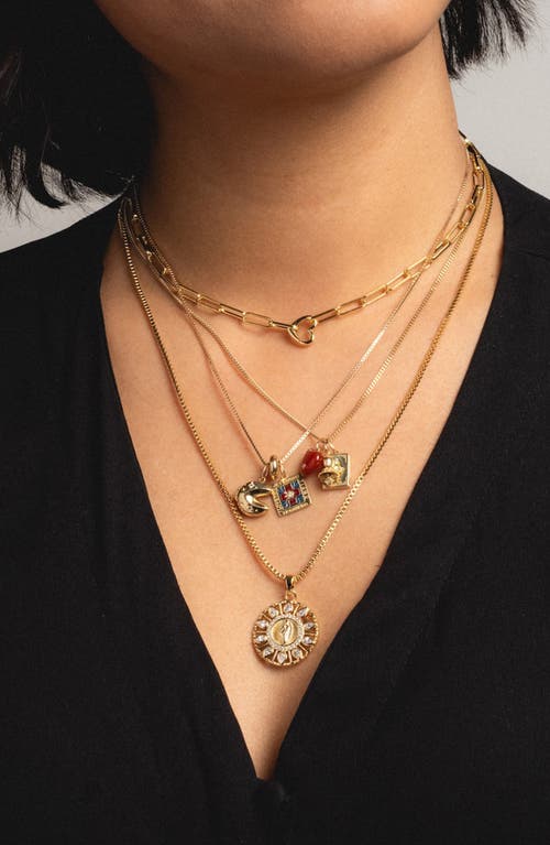 Local Eclectic I Love You Statement Charm In Gold