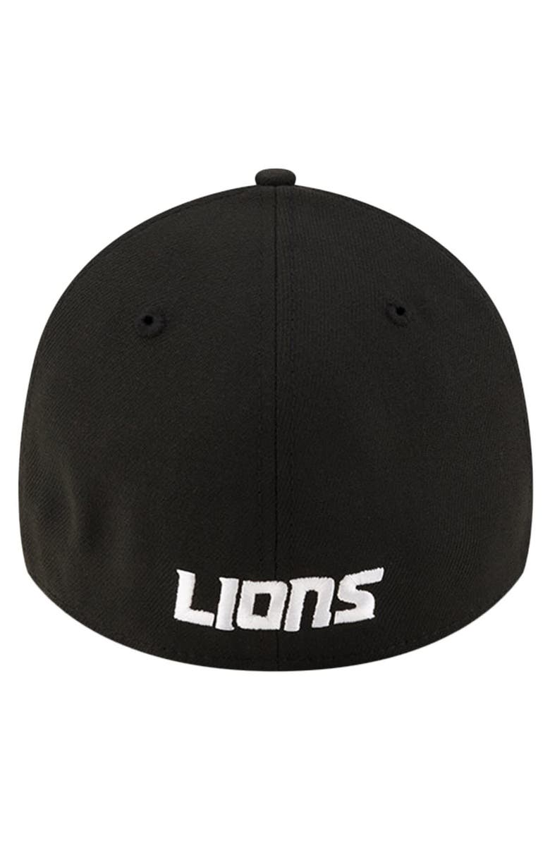 New Era Men's New Era Black Detroit Lions Team Classic 39THIRTY Flex Hat, Alternate, color, 