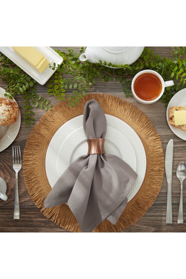 Solid Everyday Cloth Napkin Set/6, Alternate, color, Gray