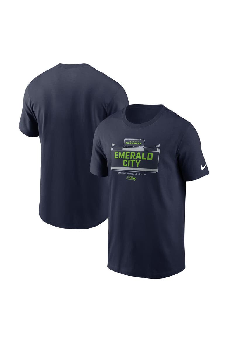 Men's Nike College Navy Seattle Seahawks Primetime Local Essential T-Shirt, Main, color, College Navy