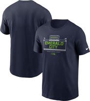 Nike Men's Nike College Navy Seattle Seahawks Primetime Local Essential T-Shirt