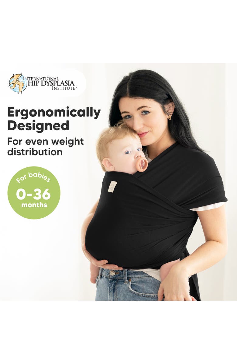 KeaBabies Original Wrap Carrier, Alternate, color, Trendy Black