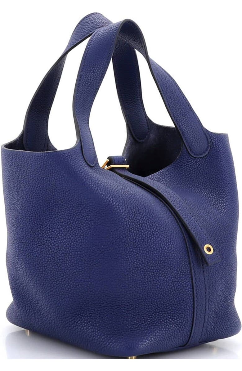 Pre-Owned Hermes Picotin Lock Bag Maurice PM, Alternate, color, Bleu Saphir