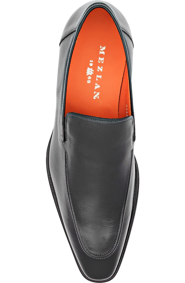 Mezlan Apron Toe Loafer, Alternate, color, Black