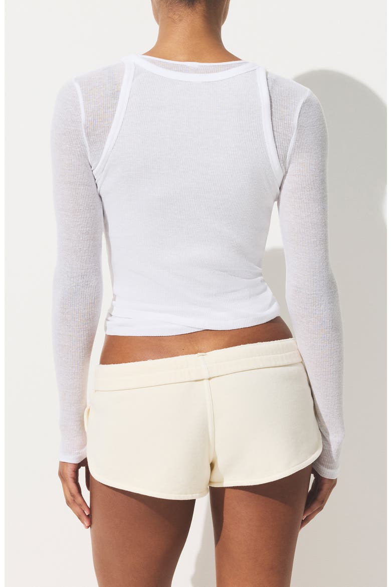 Sheer Rib Tank, Alternate, color, SNOW