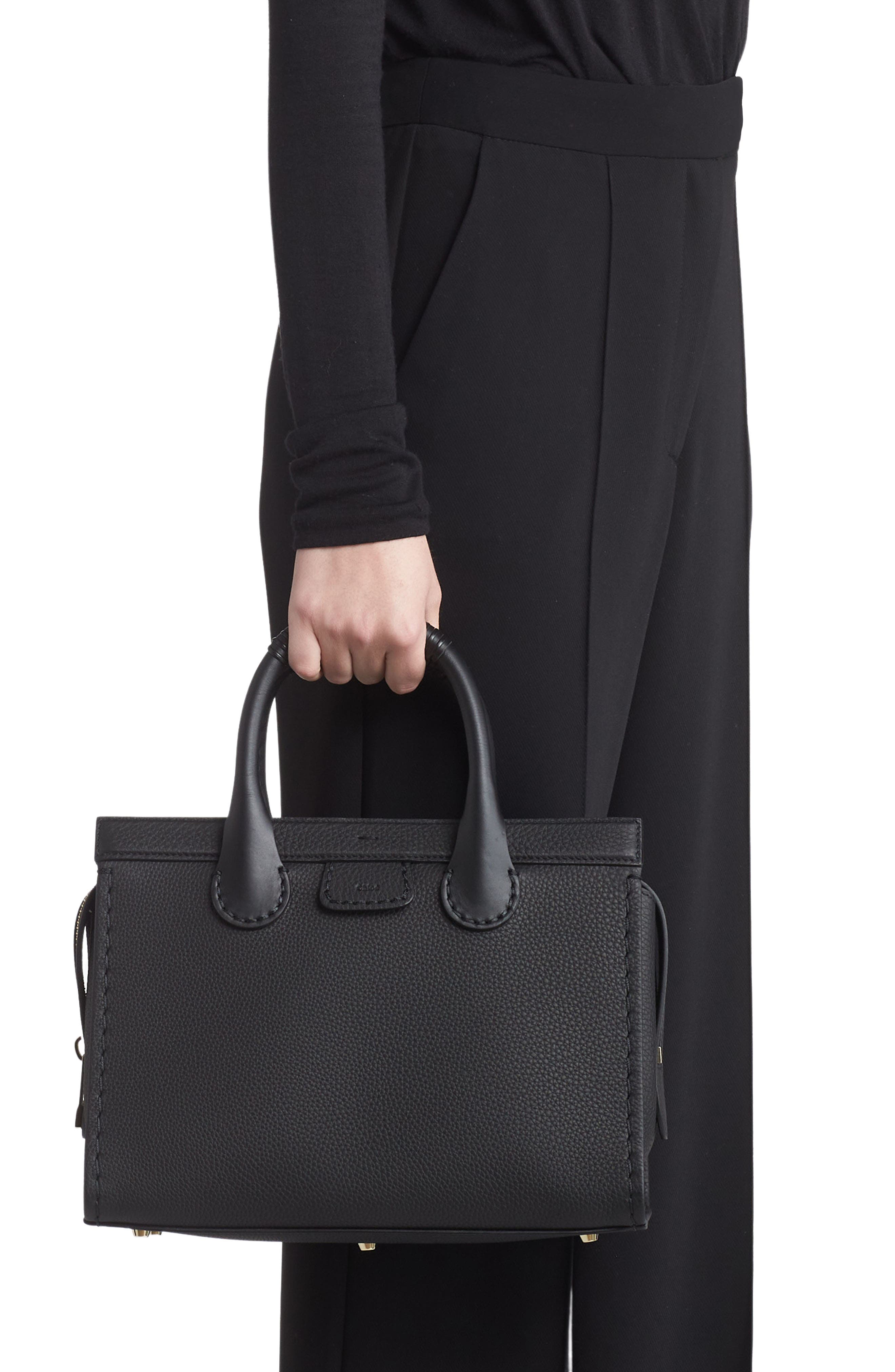 Chloé Medium Edith Leather Tote, Alternate, color, 