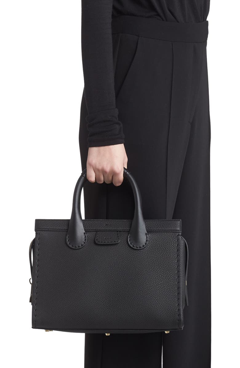 Chloé Medium Edith Leather Tote, Alternate, color,