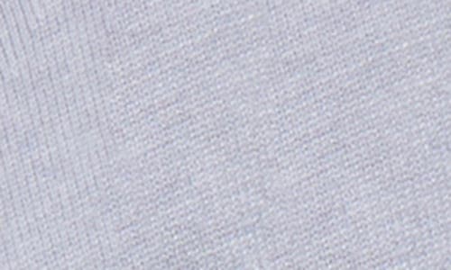 Spring + Mercer Mock Neck Full Zip Sweater In Light Heather Grey