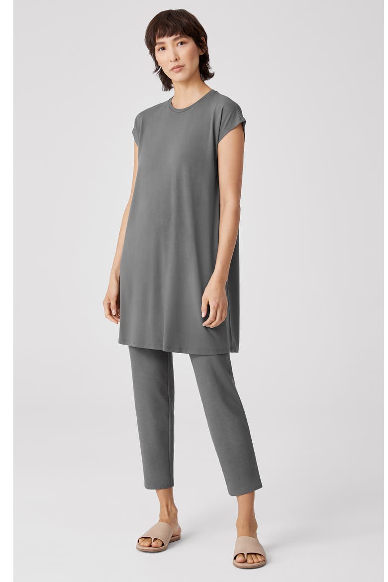 Crewneck Boxy Dress, Alternate, color, SLATE