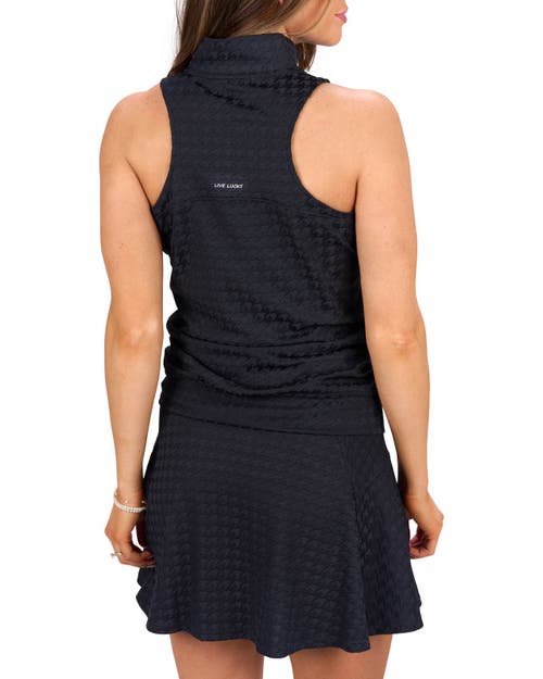 Black Clover Lynx Sleeveless Polo In Black
