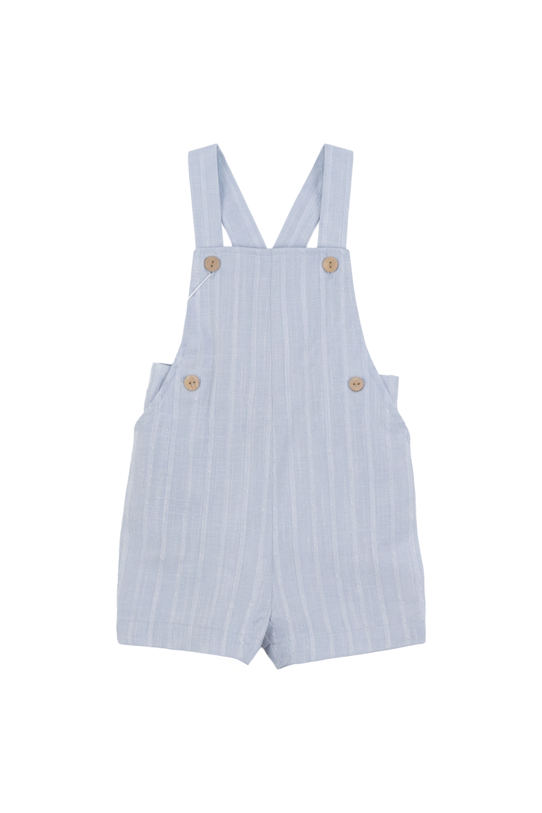 Textured Linen Overalls with Adjustable Shoulder Straps, Main, color, Blue