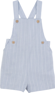 Mr. Mr. Textured Linen Overalls with Adjustable Shoulder Straps