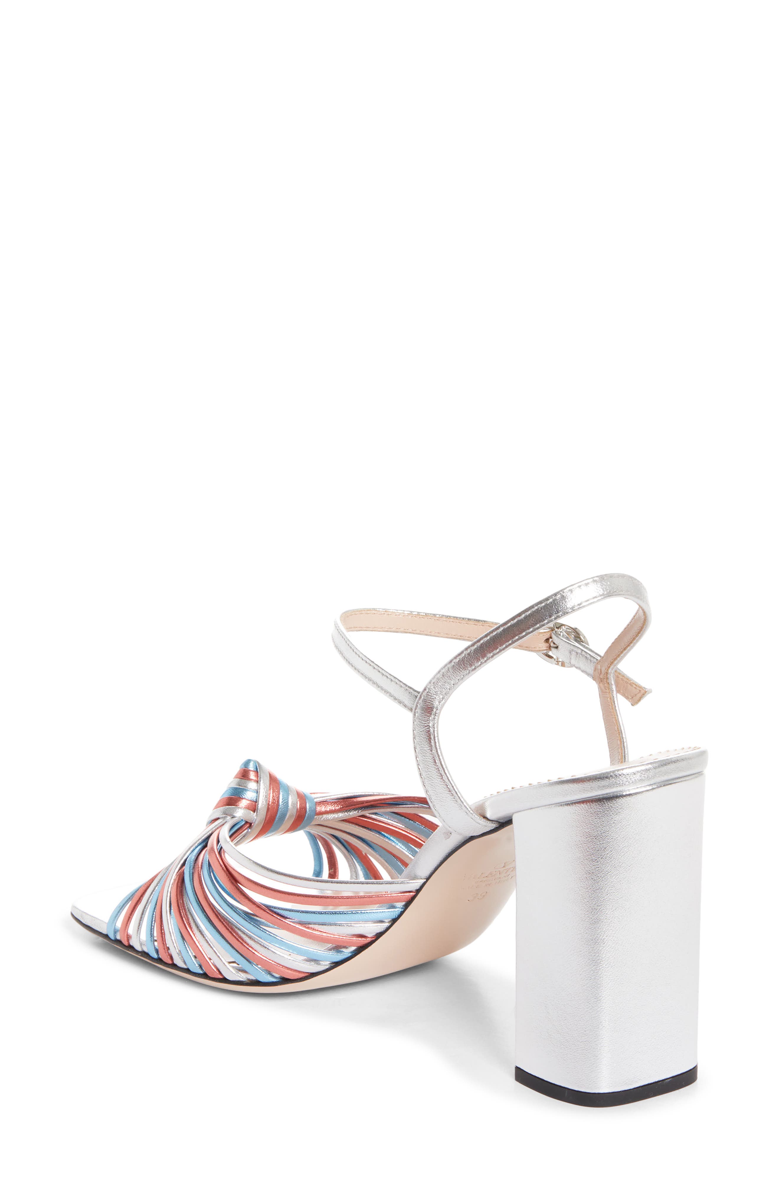 Valentino Annet Ankle Strap Sandal, Alternate, color, Silver