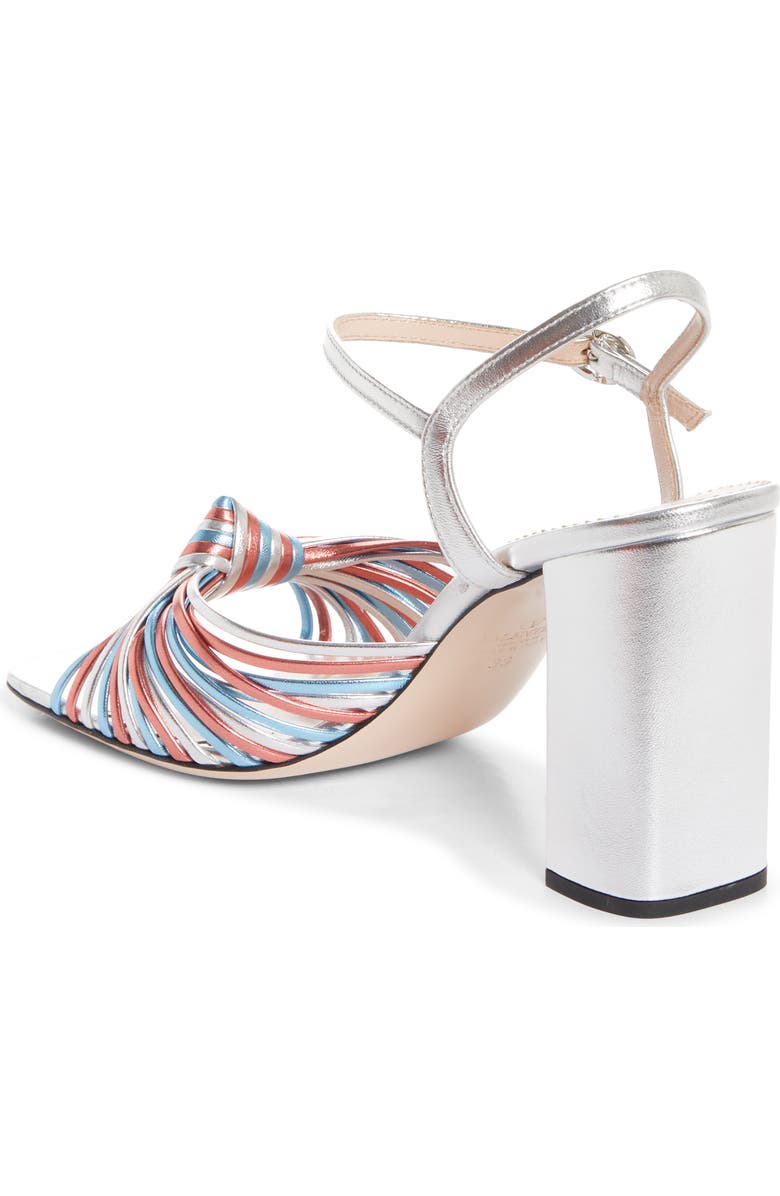 Valentino Annet Ankle Strap Sandal, Alternate, color, Silver