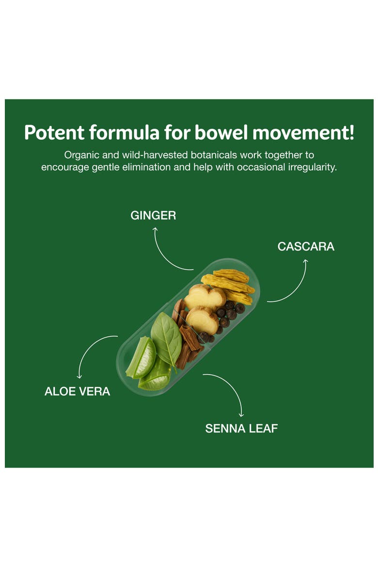Simply Herbs Easy Go Bowel Mover for Colon Health Support and Regular Bowel Movements, Plant-Based Ingredients, Alternate, color, Brown