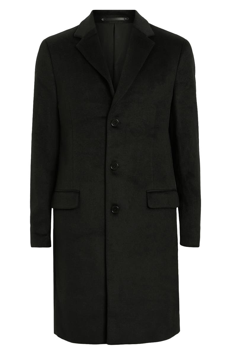 AllSaints Hal Longline Coat, Alternate, color, Black