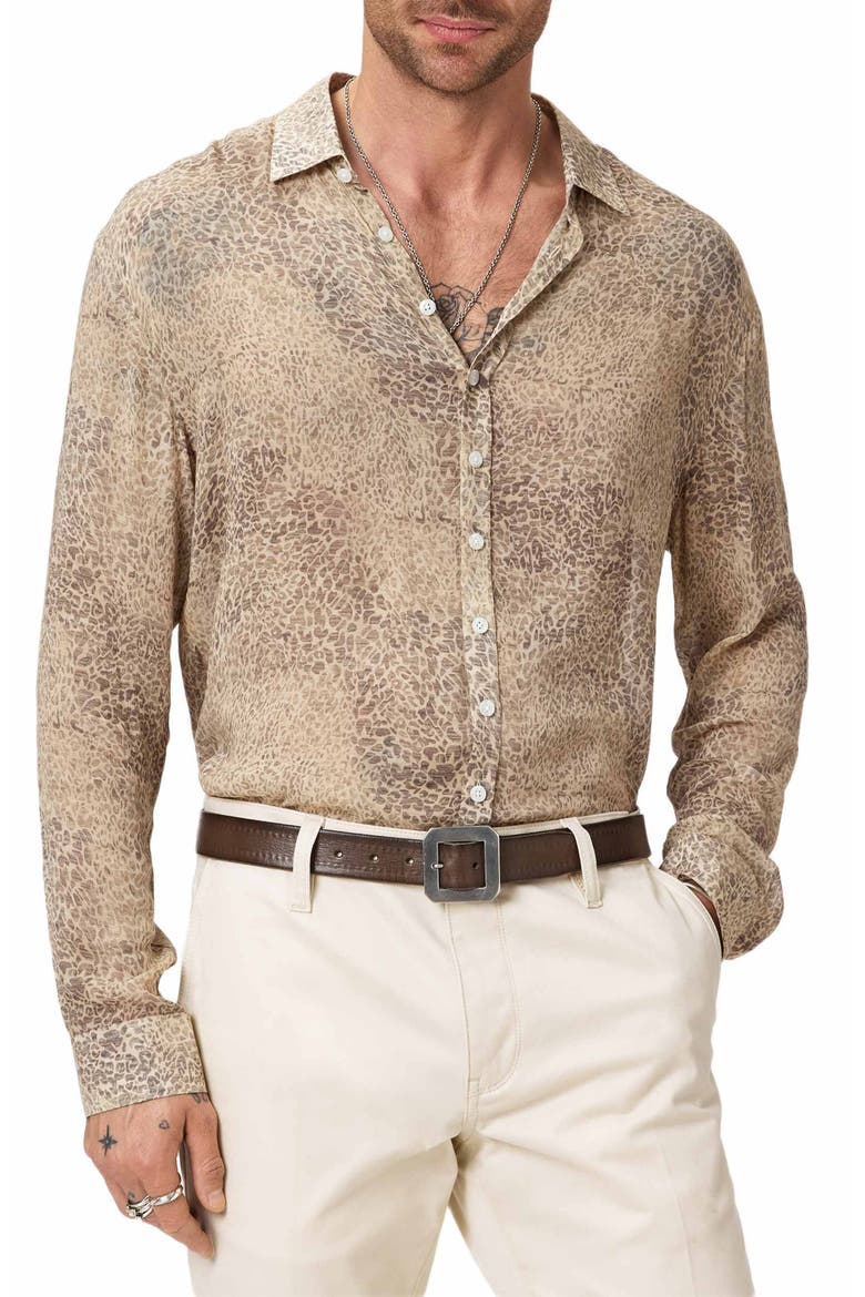 Bucks Button-Up Shirt, Main, color, LIGHT KHAKI