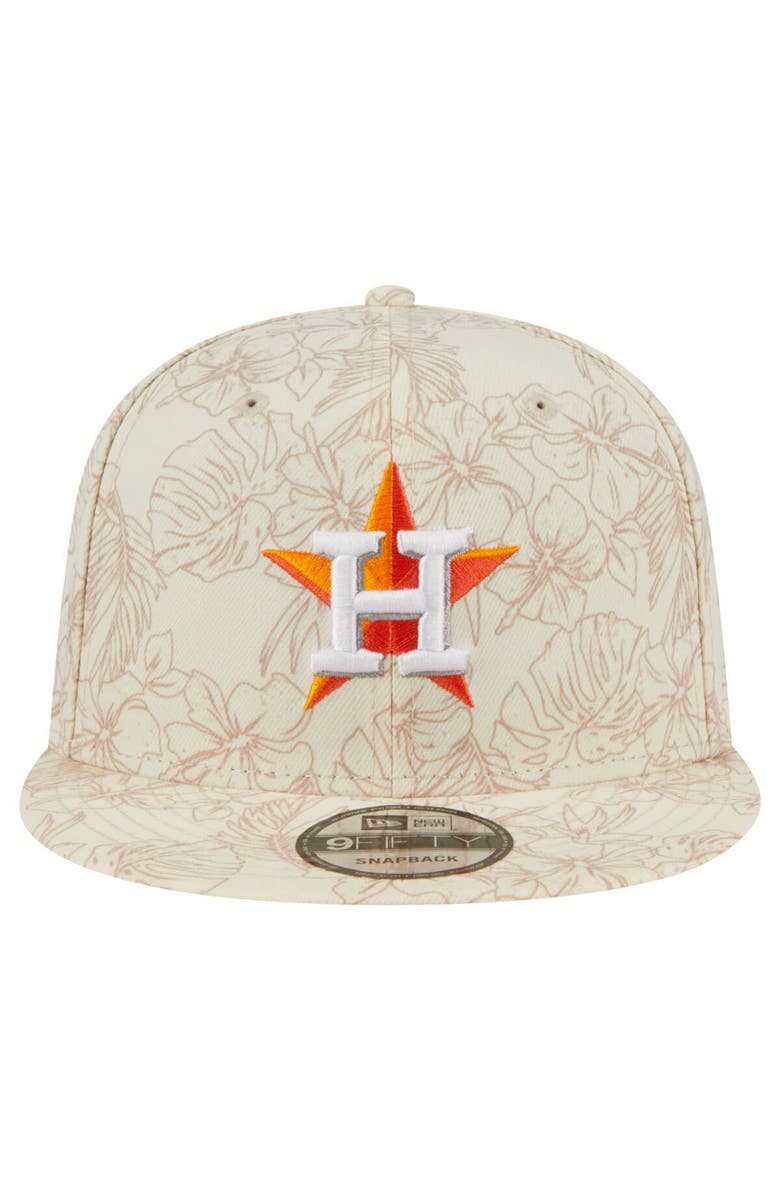 New Era Men's New Era Cream Houston Astros Spring Training Leaf 9FIFTY Snapback Hat, Alternate, color, 