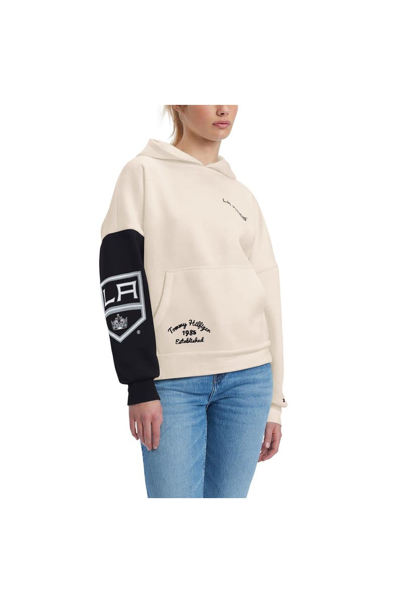Tommy Hilfiger Women's Tommy Hilfiger Cream/Black Los Angeles Kings Harriet Pullover Hoodie, Alternate, color,