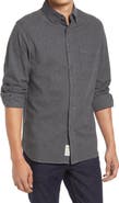 Schott NYC Heather Flannel Long Sleeve Button-Up Shirt