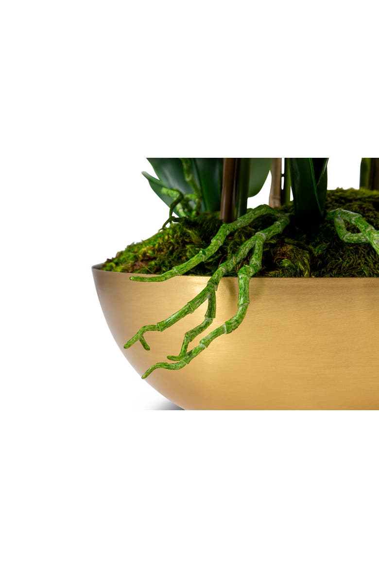 Abigail Gold RealTouch Orchid, Alternate, color, Gold, White, Green