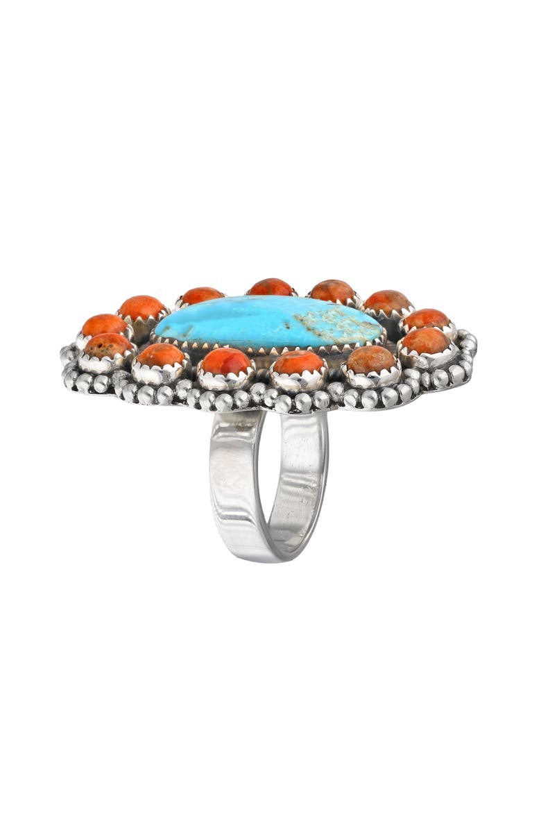YS GEMS Southwestern Turquoise Ring, Alternate, color, Blue