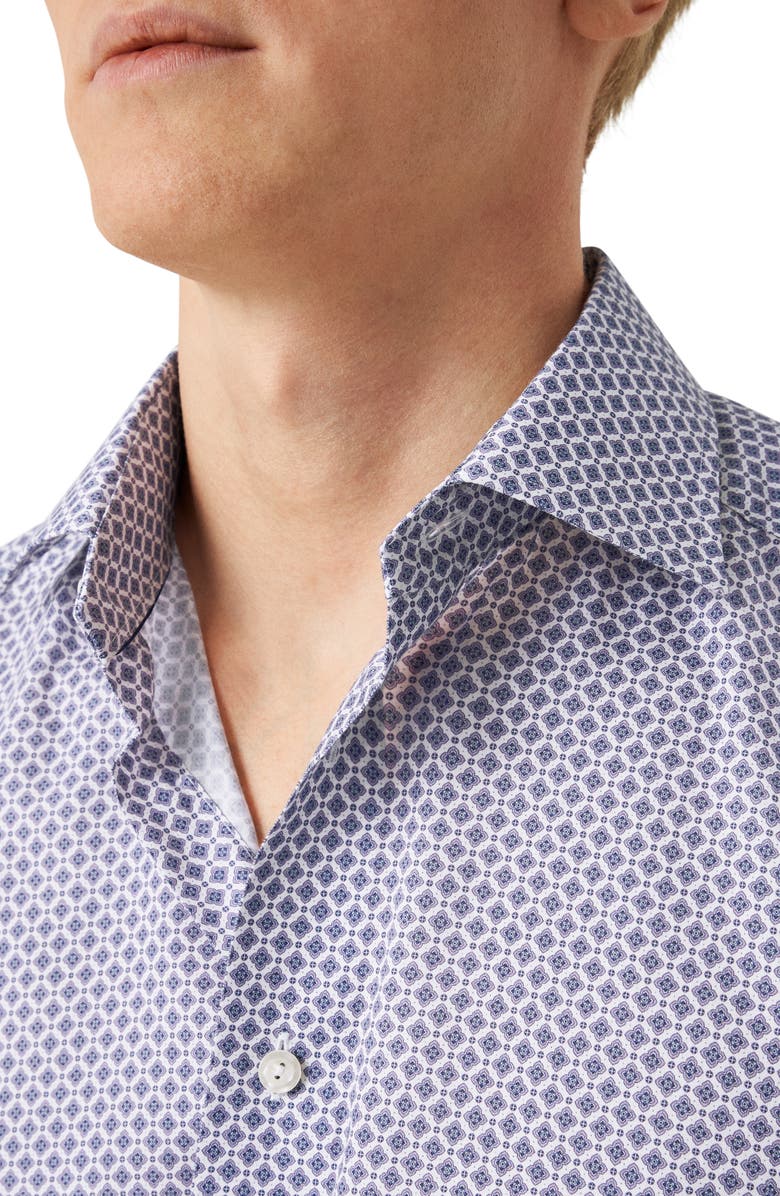 Eton Slim Fit Cotton & Lyocell Dress Shirt, Alternate, color, 