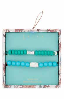 Set of 2 Western Beaded Stretch Bracelets