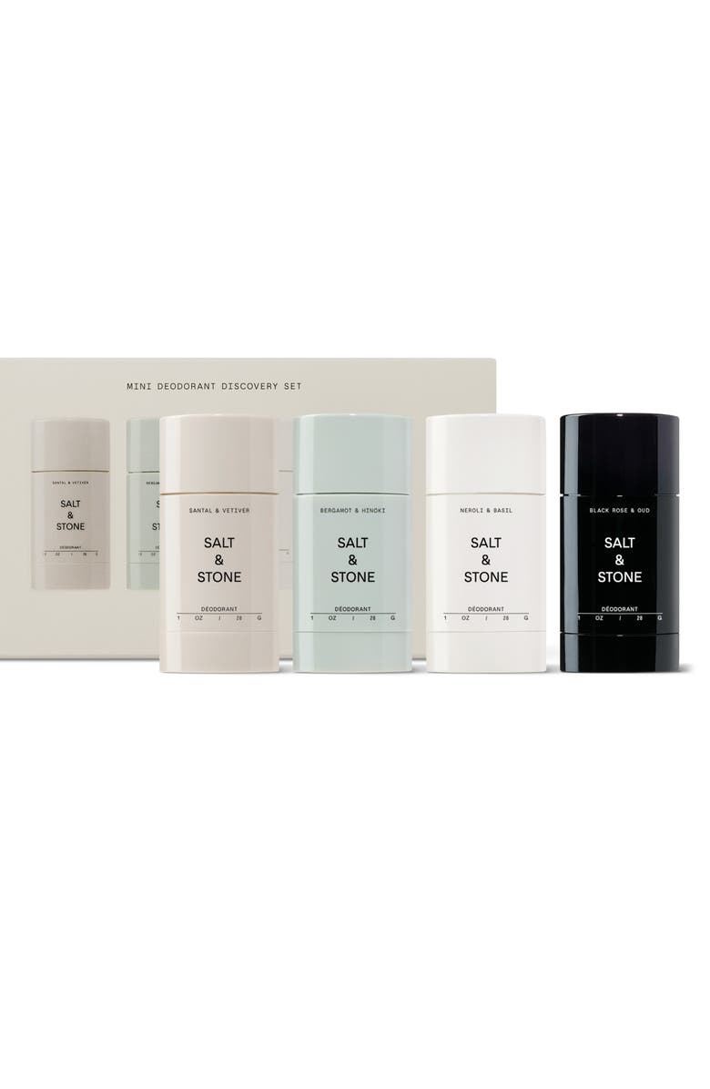 SALT & STONE Mini Deodorant Discovery Set $48 Value, Main, color,