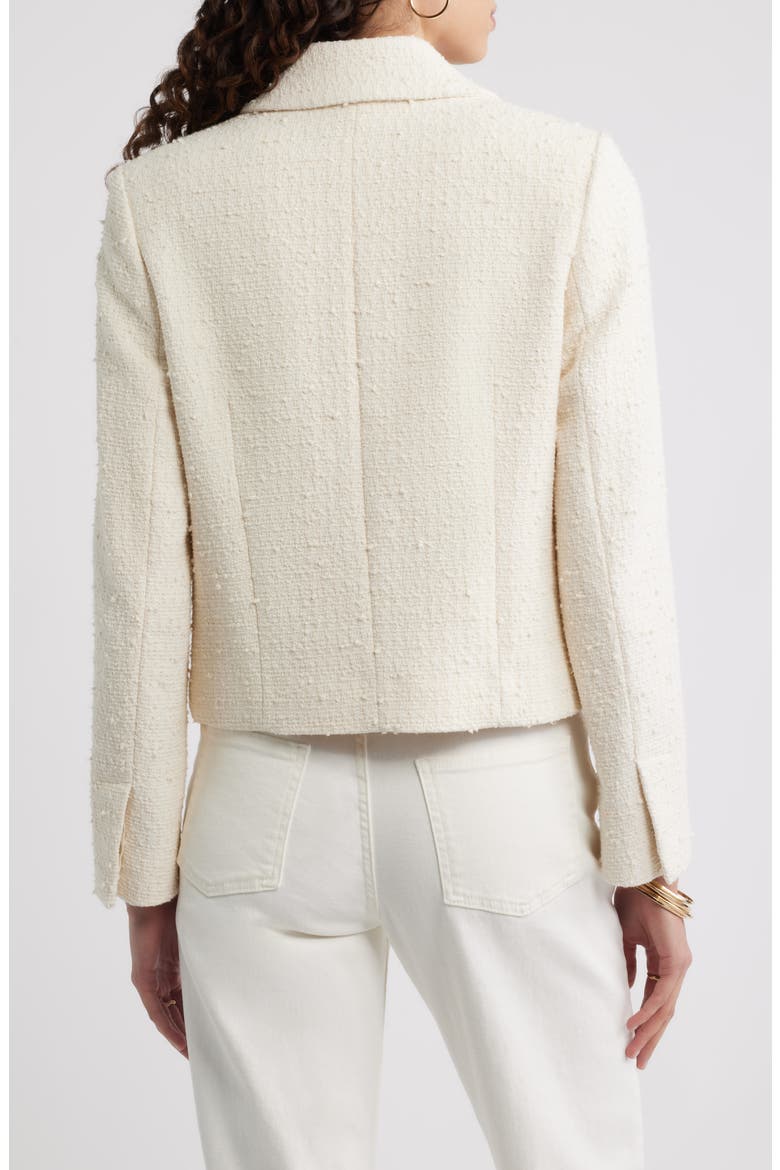 Tweed Crop Patch Pocket Jacket (Women) | Nordstrom