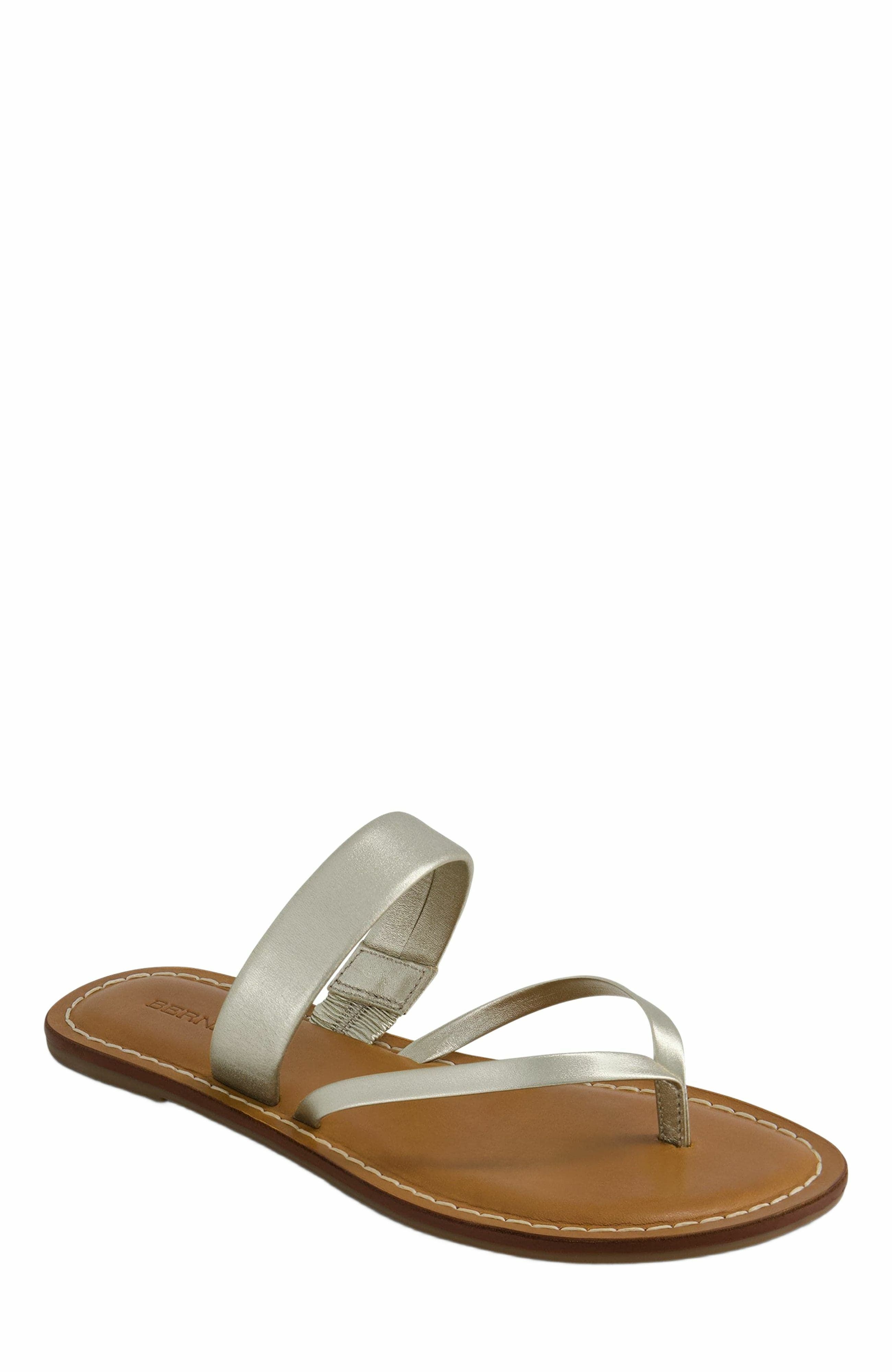Bernardo Footwear Leia Thong Sandal, Alternate, color, Champagne