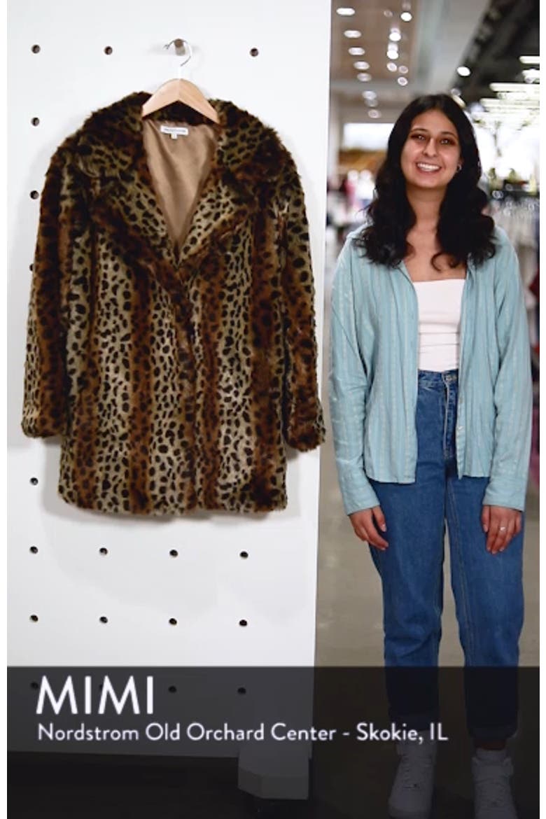 Mika Leopard Faux Fur Jacket video
