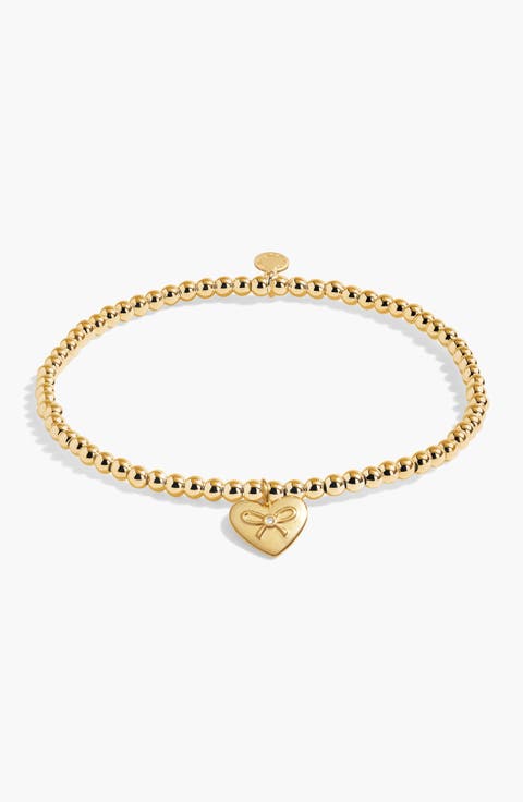 Christmas A Little 'Happy Holidays' Bracelet In Gold-Tone Plating