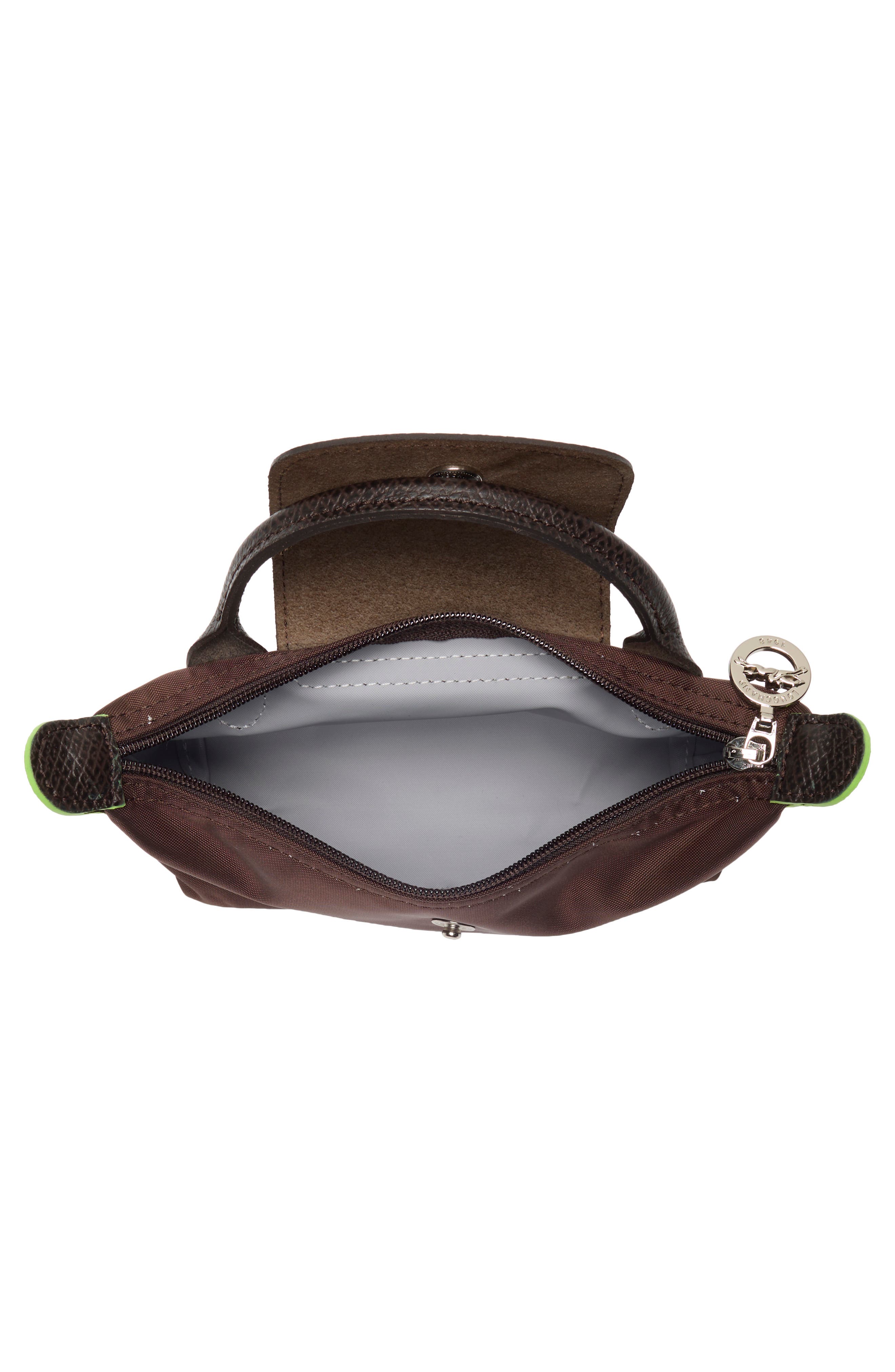 Longchamp Le Pliage Recycled Canvas Cosmetics Case, Alternate, color, Mocha