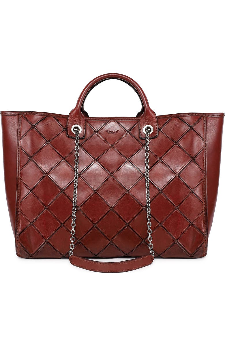OLD TREND Mermaid Genuine Leather Oversized Carryall Tote, Main, color, Brown