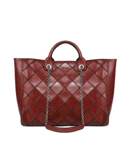 Mermaid Genuine Leather Oversized Carryall Tote
