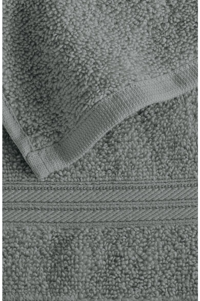 Quick-Dry Cotton 6-Pack Hand Towel Set, Alternate, color, STEEL BLUE