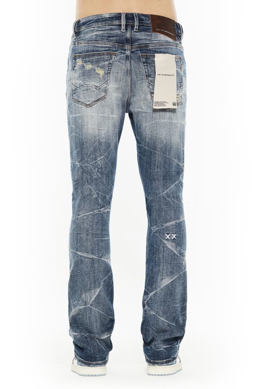 Cult Of Individuality Lenny 603 Ripped Bootcut Jeans In Blue