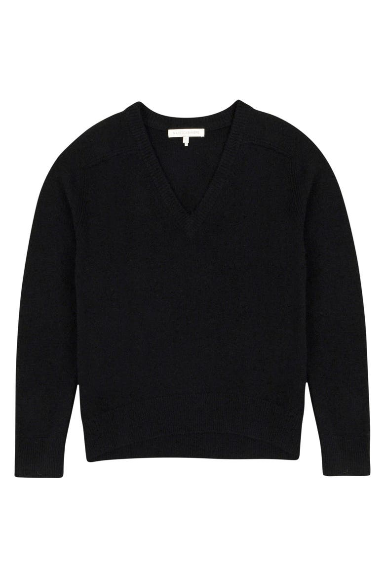 Sydney V-Neck Cashmere Sweater, Alternate, color, Black
