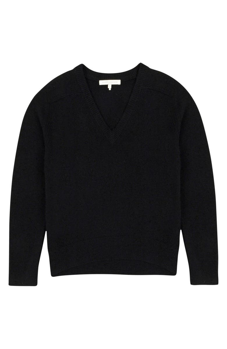 NAKED CASHMERE Sydney V-Neck Cashmere Sweater, Alternate, color, Black