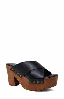 SHUSHOP Ivanna Platform Slide Sandal