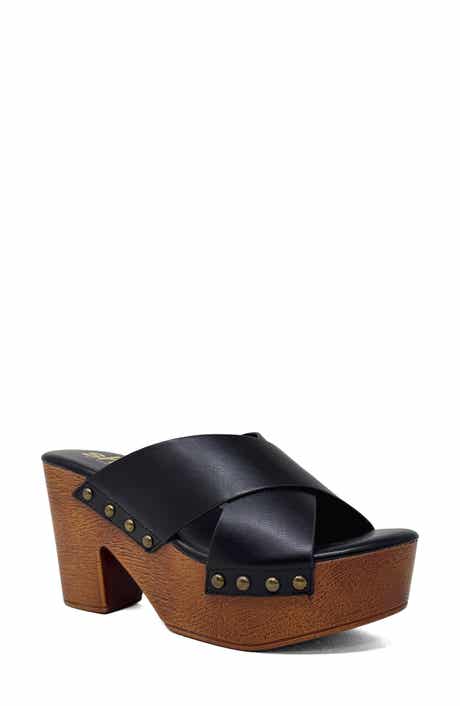 SHUSHOP Ivanna Platform Slide Sandal