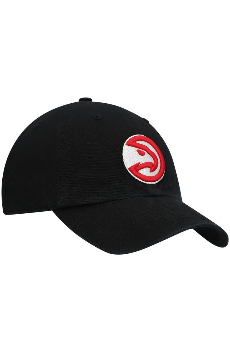 '47 Men's '47 Black Atlanta Hawks Team Clean Up Adjustable Hat, Alternate, color, Black