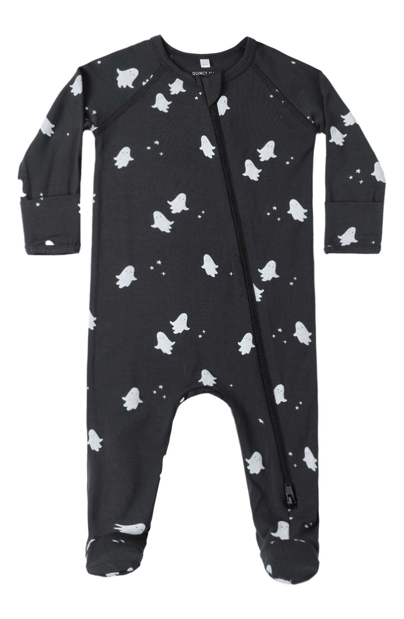 Kids' Ghosts Print Zip Footie