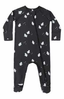 Kids' Ghosts Print Zip Footie