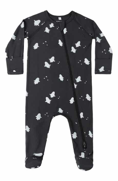 Kids' Ghosts Print Zip Footie