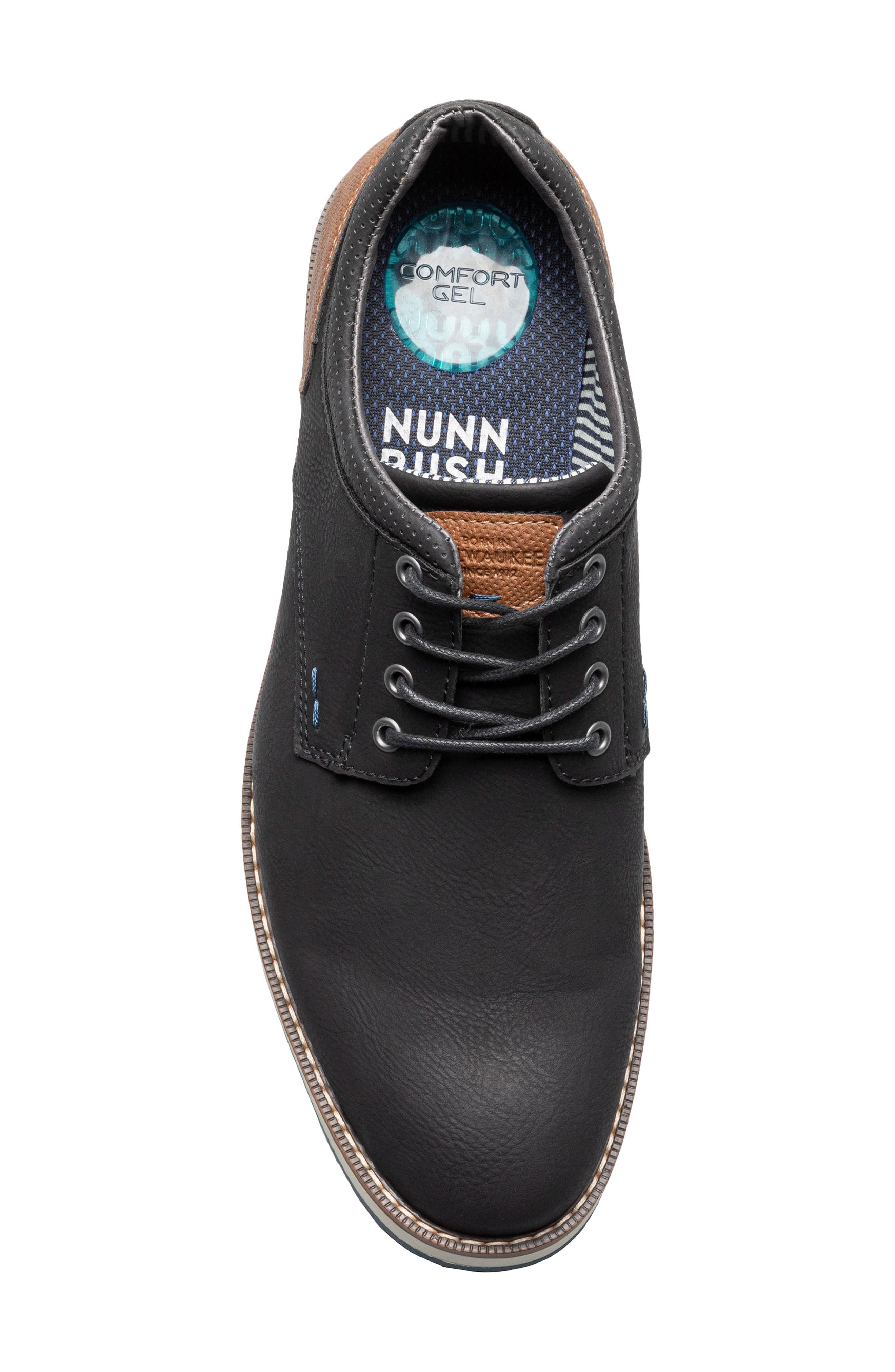 NUNN BUSH Hyde II Plain Toe Derby - Wide Width Available, Alternate, color, Black