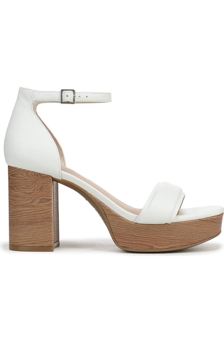 LifeStride Ashland Ankle Strap Platform Sandal, Alternate, color, White