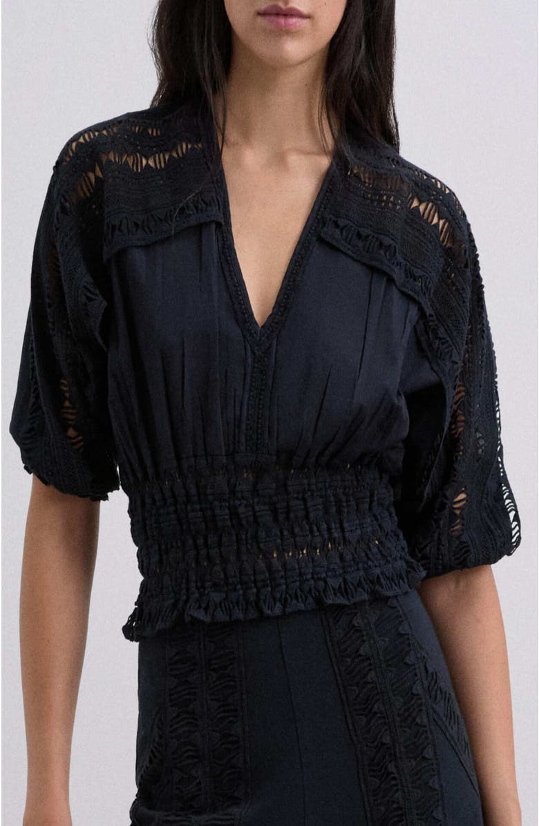 Scalpers Lace Summer Top, Main, color, Black